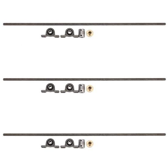 Kit 3 Vis + Écrous Pour Action Cam - Longueur 5,5cm - Métal & ABS - Adaptout