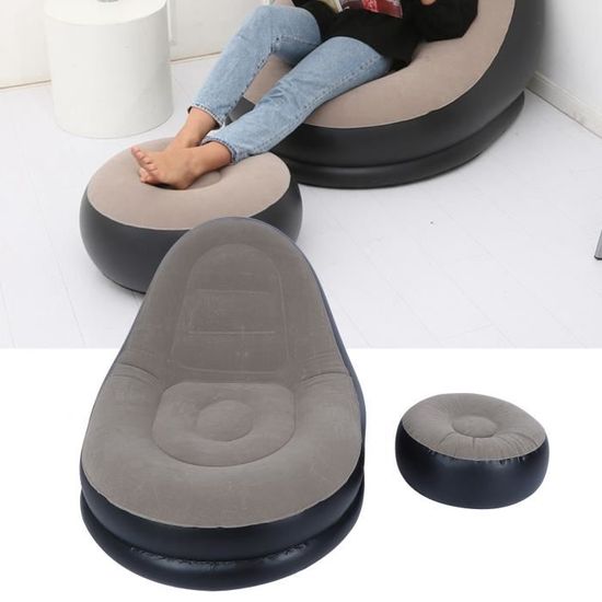 Canapé Gonflable YZBZNG | Design Pliable Et Portable | En PVC Et Flocage | Pour Intérieur Et Extérieur | Facile à Gonfler Et Ranger