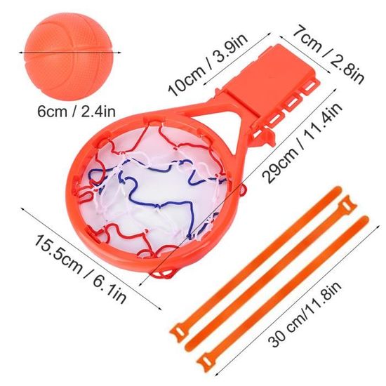 Panier Flottant 2-en-1 Basket-football Pour Piscine – Avec Ballon Et Pompe