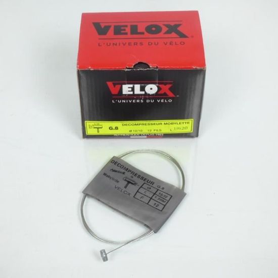 Câble De Frein VELOX Pour Mobylette Peugeot 103 - 1,8x2,25m Tête 8x8 - Neuf