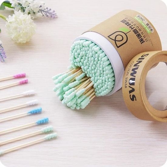 Coton-tige en bambou pour bébé, bâtonnets de nettoyage
