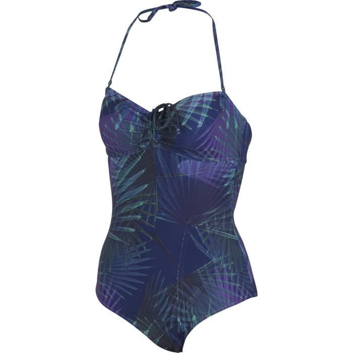 UP2GLIDE Maillot de bain Engel 1 pièce - Femme - Bleu et noir