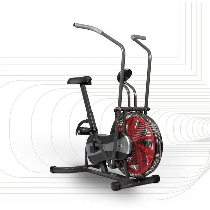 SportPlus-Vélo d'appartement-Fan bike-Résistance réglable en continu (par système éolien)-ordinateur de contrôle