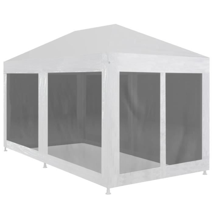 Tente de réception avec 6 parois en maille 4x3 m