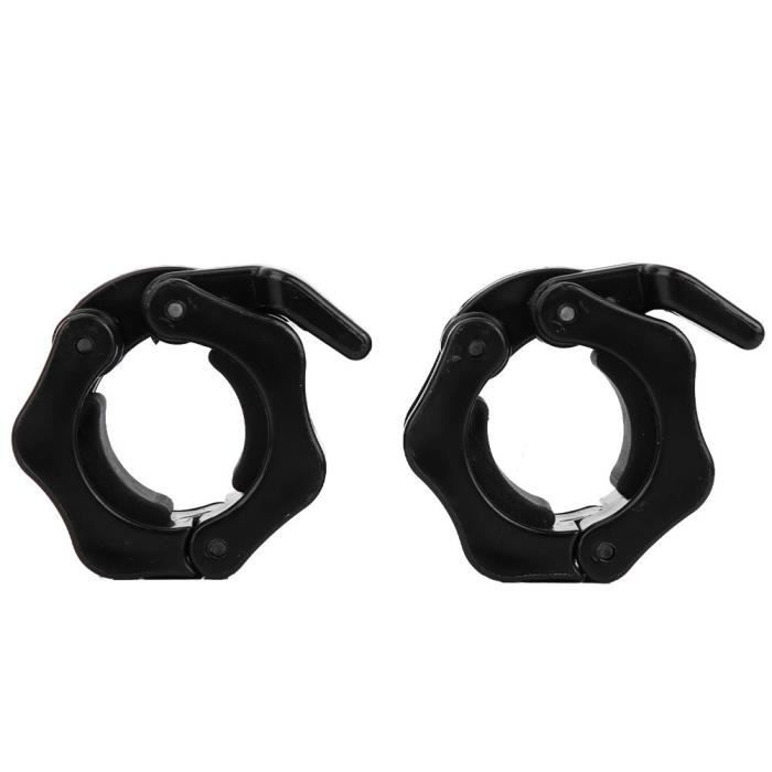 BEL 1 Paire 28Mm En Plastique Barbell Haltère Serrure Pince Collier À Ressort Clip Pour Entraînement Haltérophilie
