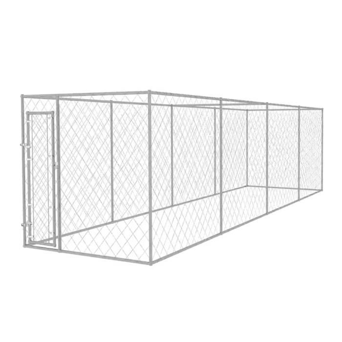 Chenil extérieur Enclos Cage Niche pour Petits Chiens Chiots Lapin - pour chiens 8 x 2 x 2 m