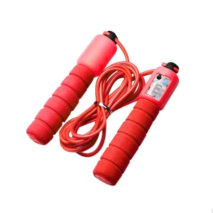 Multi-fonction sport éponge corde à sauter compteur professionnel électronique compteur corde à sauter - Modèle: Red - HSJSTSA00911