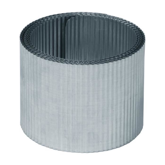 bellissa bordure de jardin & pelouse PETITE VAGUE en métal - tôle en acier galvanisé argenté - bordurette 5 m x 14 cm