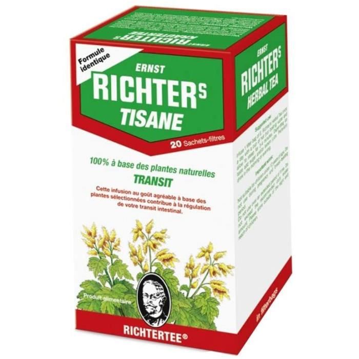 Tisane Richter Transit, Tisane à base de plantes naturelles pour Transit (10 boîtes)