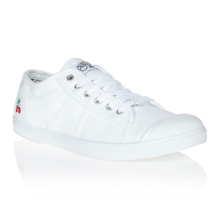 LE TEMPS DES CERISES - Baskets femmes - Basic 02 Blanc