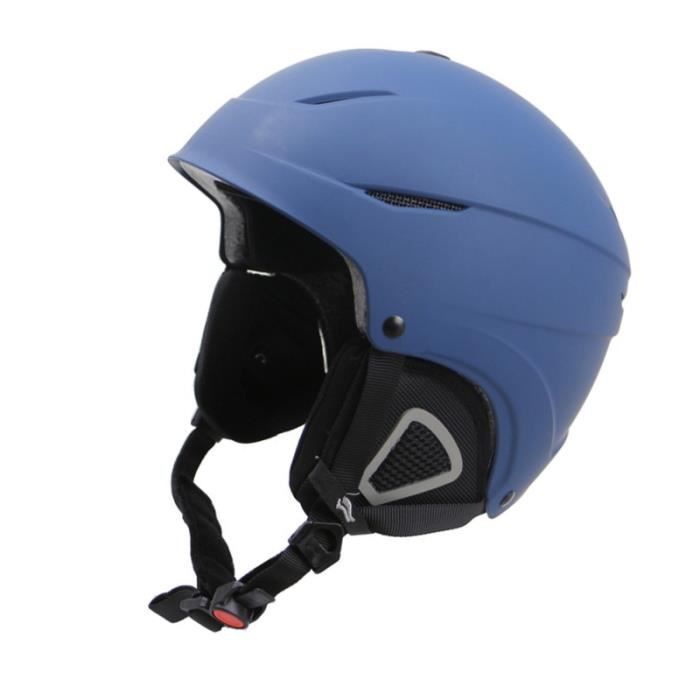 Casque de ski de snowboard Hommes Femmes Skating Skateboard Accessoire de protection avec régulateur (Bleu Mat, S / M, 56-59cm)