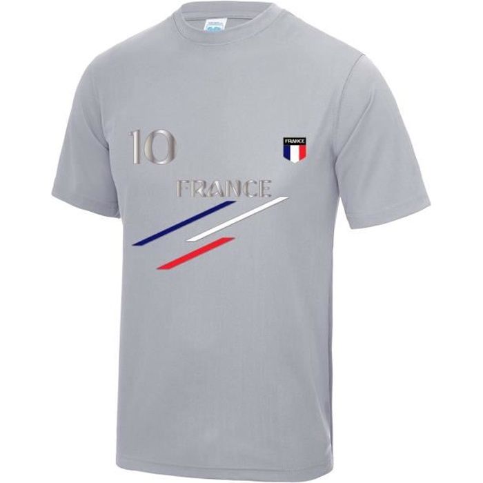 Maillot - Tee shirt foot France homme gris