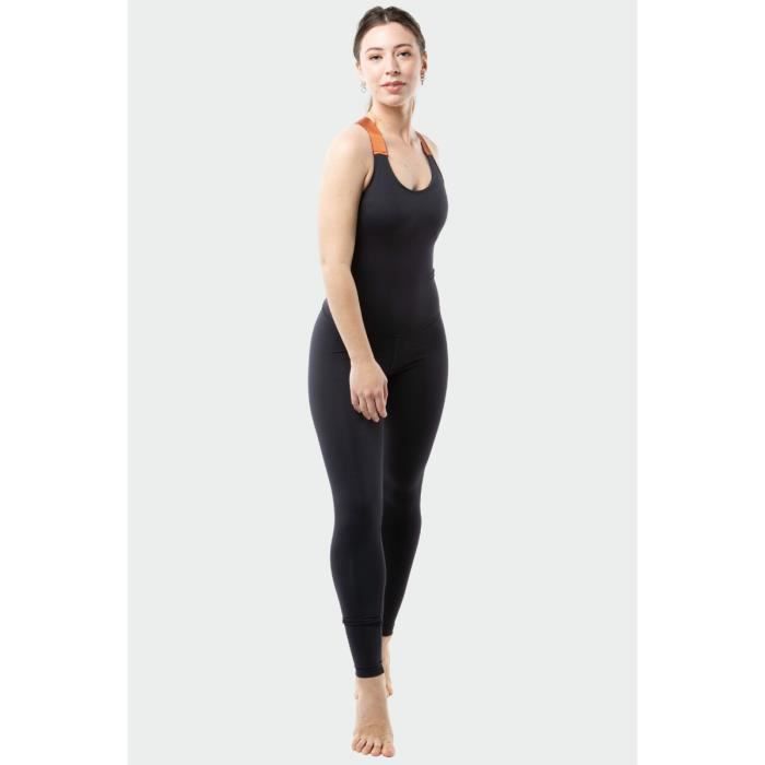 Tenue de running Yby Paris modele haute compression en bioactive anti-cellulitte et ultra gainante - Noir et bronze
