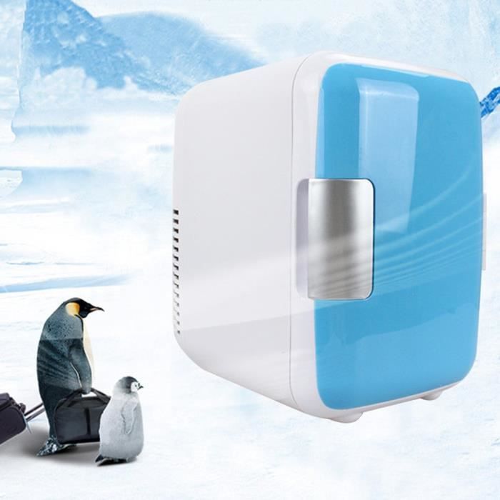 Congélateur Réfrigérateur mini frigo 4L Utilisation chaude et froide - bleu