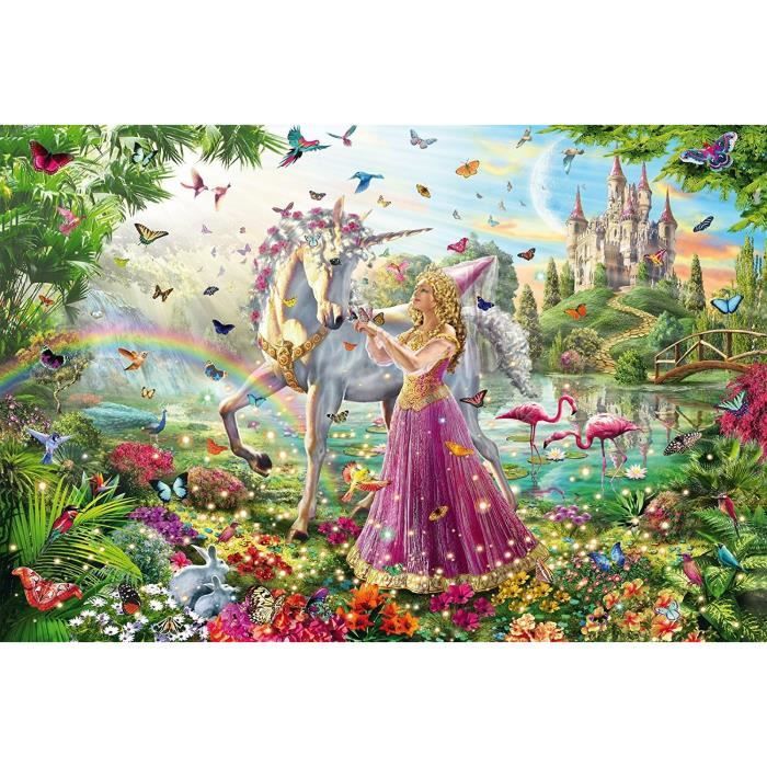 Puzzle enfant 200 pièces - Belle fée dans la forêt magique - SCHMIDT AND SPIELE