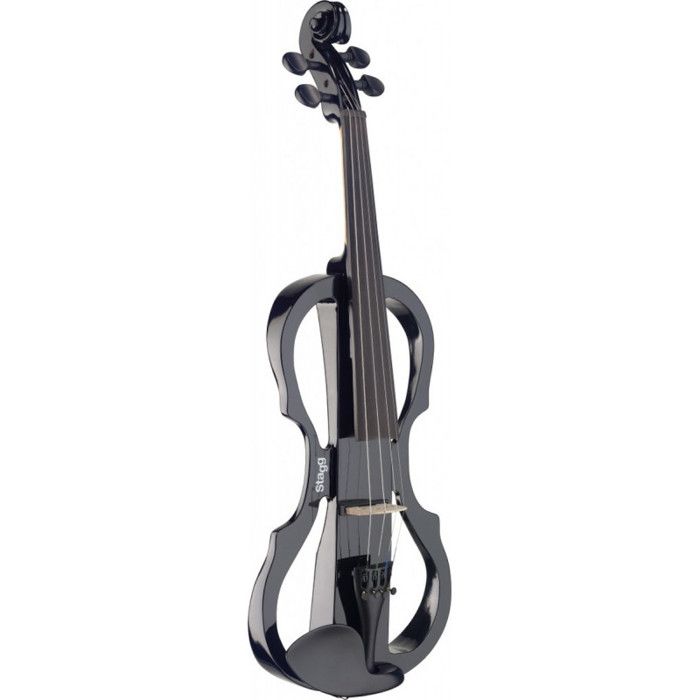 STAGG EVN X-4/4 BK Pack violon électrique 4/4 noir - Etui semi-rigide - Casque