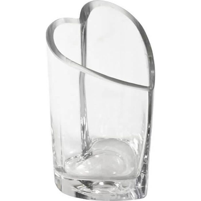 Vase mariage Soliflore coeur 15cm (x1) REF/VER2013