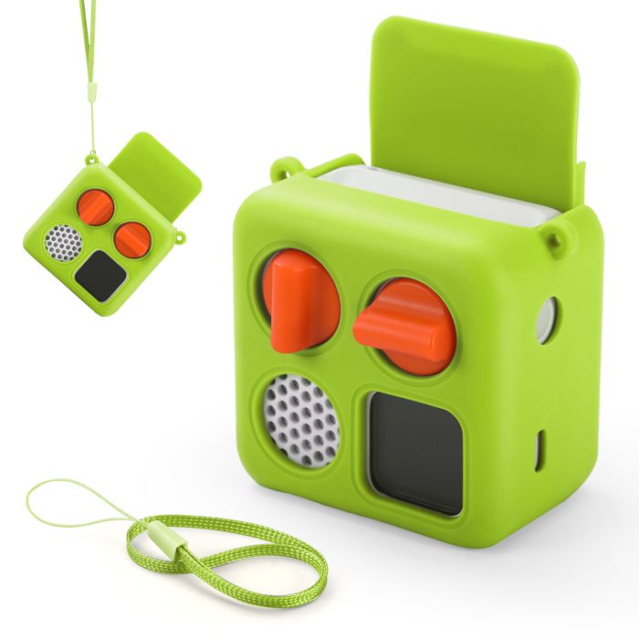 EUGOOCX Rutschfeste Silikonhülle, Kompatibel Mit Yoto Mini (2024 Edition) Audio-Player, Skin Cover Schutzhülle Für Musik-Player (Gelb