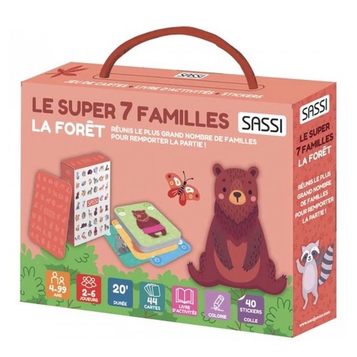 Jeu de Cartes 7 Familles - Animaux de la Forêt - Valisette avec ...