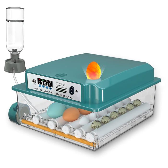 Comparer les prix de Couveuse Oeuf Automatique Incubateur Automatique 16 Oeufs avec Retournement Automatique des Oeufs et Humidification Automatique