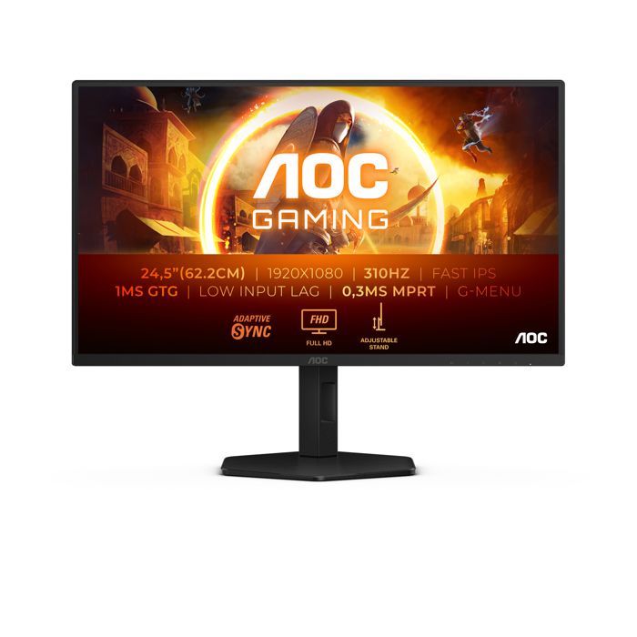 AOC G4 25G4SXU écran plat de PC 62-2 cm (24.5) 1920 x 1080 pixels Full HD LED Noir- Gris