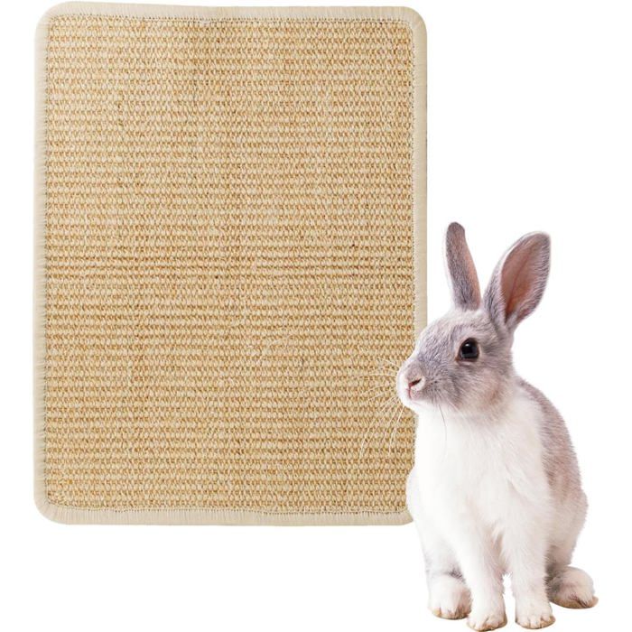 Tapis À Gratter Pour Lapin - Tapis De Grattage Naturel En Sisal Pour Chats Et Lapins - Accessoires Pour Cage Protection Meubles