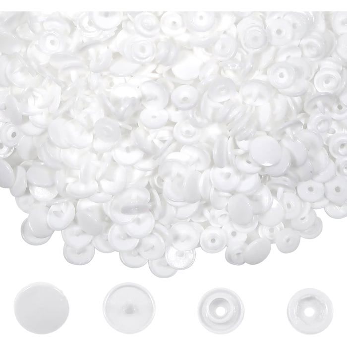 TOAOB 500 Stück Bastelperlen Weiß Perlen 6 mm Acrylperlen mit Loch TOAOB 500 Stück Bastelperlen Weiß Perlen 6 mm Acrylperlen mit Loch