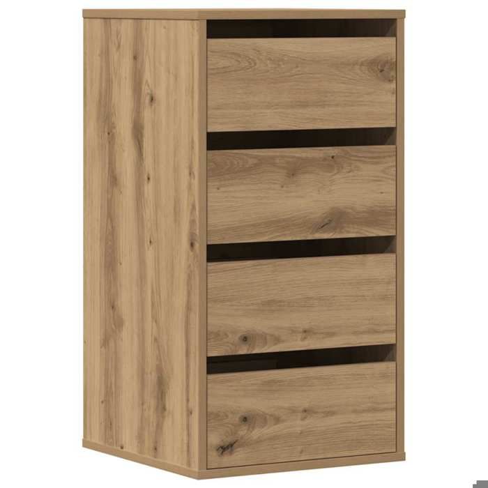 YUN@Armoire latérale - MODERNE - Commode dangle Salon/chambre - chêne artisanal 40x41x76 cm - bois dingénierie @6706@