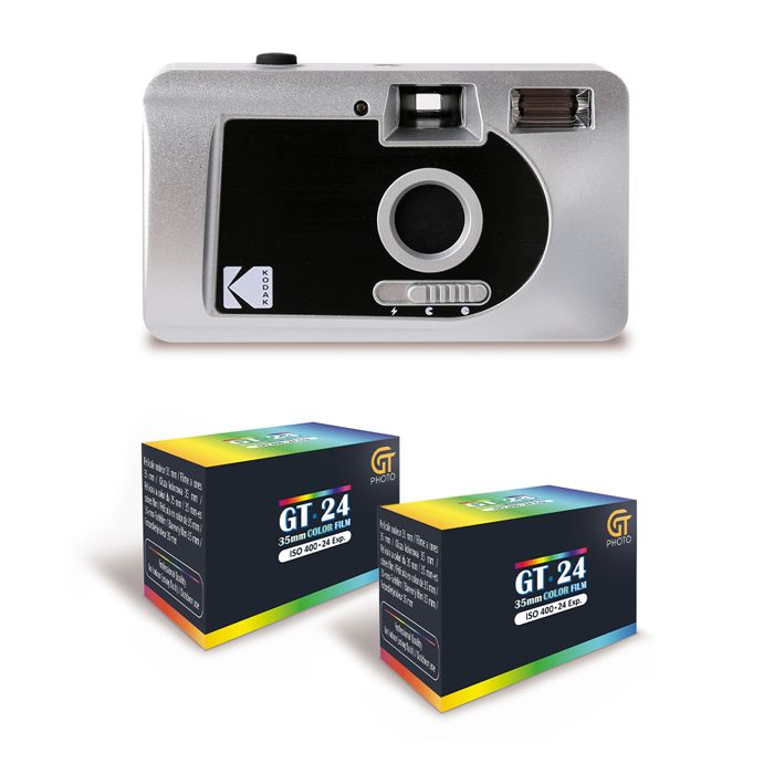 KODAK Motorized S88 Appareil Photo Argentique Motorisé Enroulement Automatique Compact + 2 Pellicules compatible 35mm Couleur 24 Expositions Neuf - vue 2