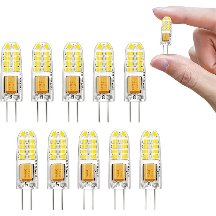 Ampoules LED G4-KAL-Ampoules Led G4 Ac/Dc 12V 150Lm Blanc Froid 6000KRemplace Halogène 15WLot 10