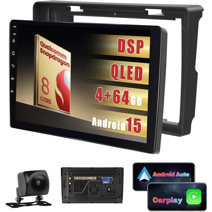Autoradio Inefala 9 pour Citroen Berlingo B9/Peugeot Partner 2008-2017 Carplay sans Fil