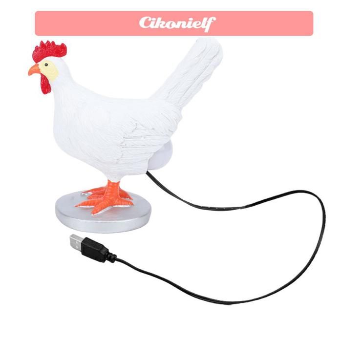 Lampe LED en forme dœuf de poule veilleuse en résine conception unique dœufs de poule pondeuse pour décoration de chambre à