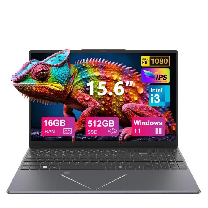 PC portable-15.6Intel I316Go RAM DDR4 512Go SSDWindows 11PROWiFi5HDMI，Ordinateur Portable