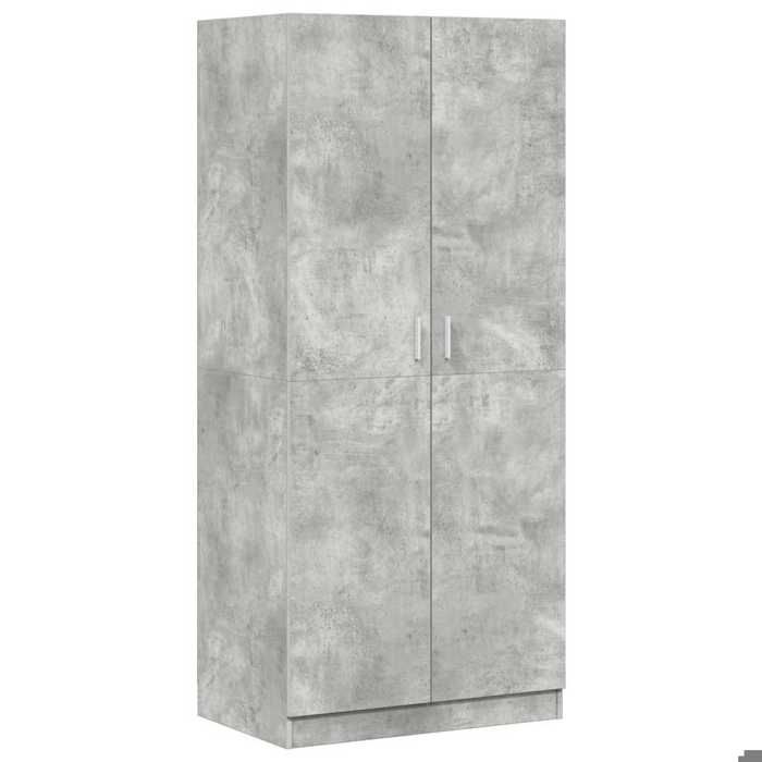 Armoire penderieGris - Garde-robe(1PC)Robuste - Cabinet de chambre - Gris béton 80x52x180cm - bois d ’ingénierie Sh7855483