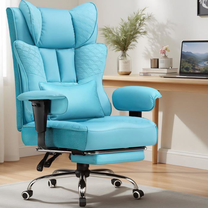 Fauteuil gaming ergonomique GTPLAYER avec repose pieds - vue 2