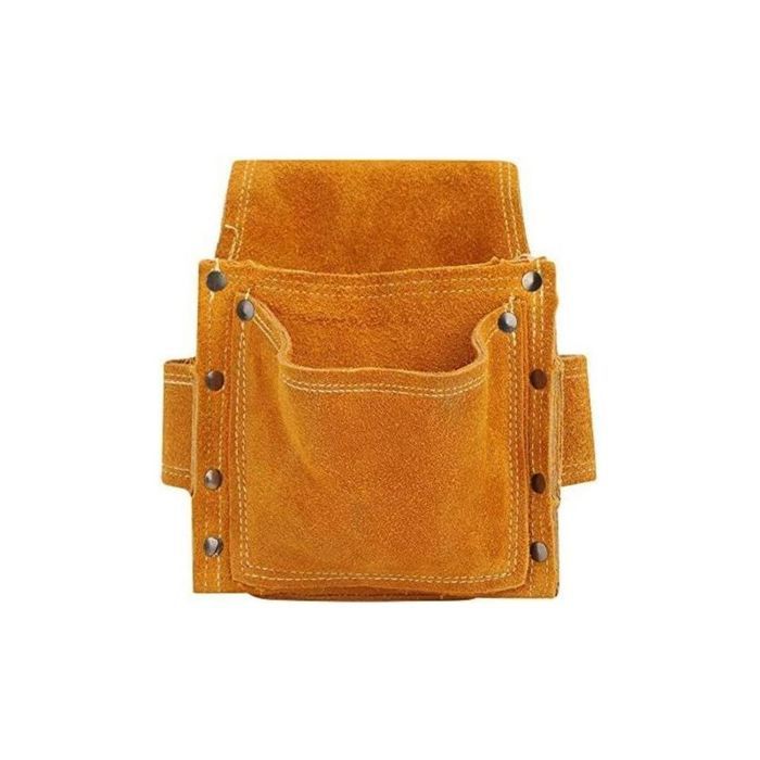 Pochette à outils nelle sac à outils de ceinture sac à outils épais sac banane matériel en cuir de vache durable