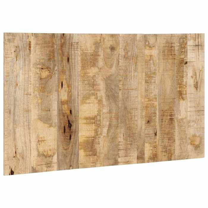 Meuble de chambre - HAOSHOP - Tête de lit moderne - 140 cm bois de manguier brut massif（30846)