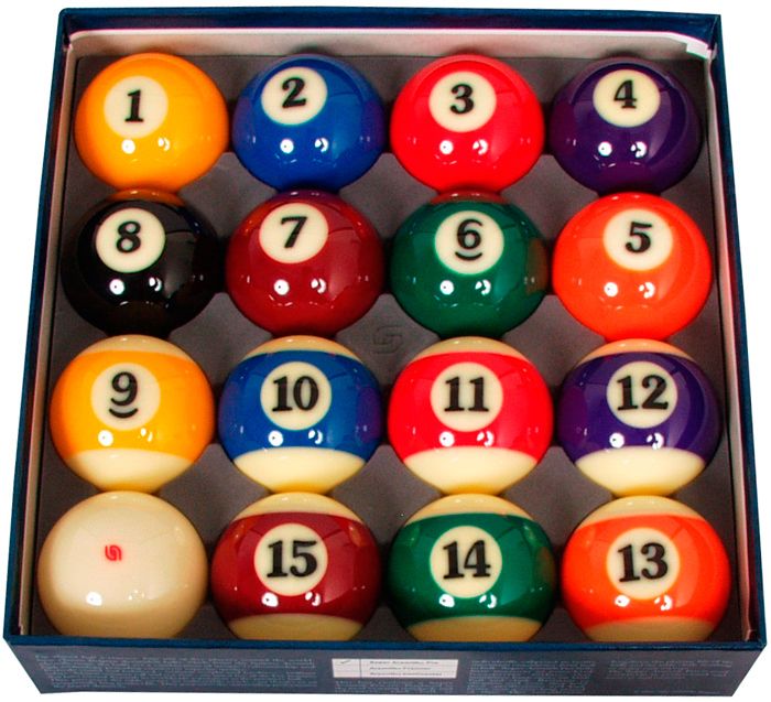 Juego De Bolas De Billar Aramith 57 Mm - 7 Rojas, 7 Amarillas, 1 Blanca, 1 Negra | Calidad Profesional Para Pool