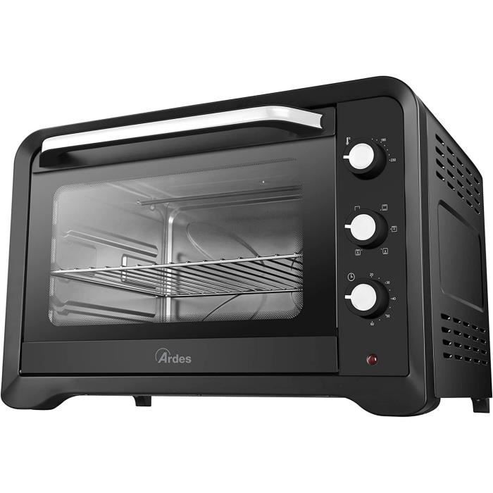 Four Brandt Noir Grande Capacité, Modèle FC 602 MUB, Chaleur Tournante, Neuf Sous Carton