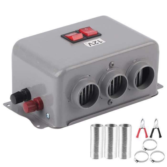 Chauffage D'habitacle 12V 600W-800W - Défroisse Vite, Chauffe Fort, 3 Sorties D'air, Facile à Installer