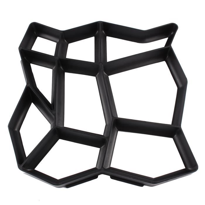 SOULONG Moule Pour Allée De Jardin 45x40x4 Cm - Moule De Pavage En Plastique Pour Béton, Brique & Pierre, Idéal DIY