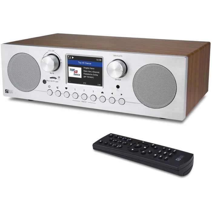 WiFiFMDab+Dab Radio, WR800D avec Double réveil, minuterie