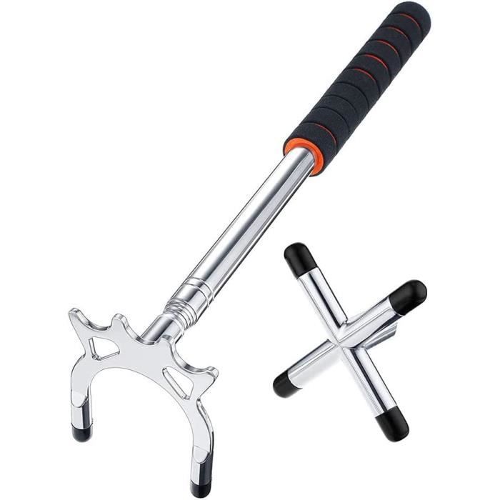 Support De Queue De Billard Rétractable – Télescopique 36-142 Cm Avec Têtes Amovibles En Métal Et Silicone
