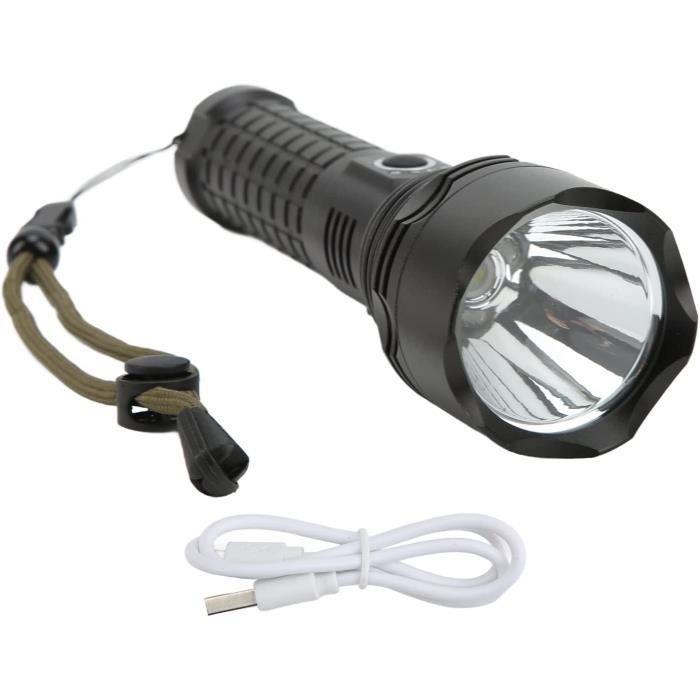 Generic Lampe torche de poche tactique LED 5 modes, lumens élevés réglable  zoomable étanche camping à prix pas cher
