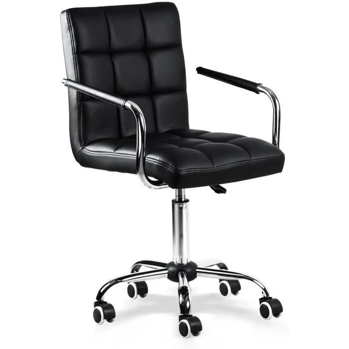 Chaise Gamer Junior Hauteur Réglable Siège Simili Pivotant Accoudoirs Rembourr S Wan Noir Blanc
