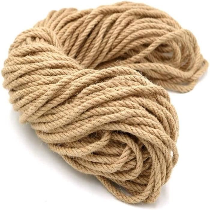 Corde En Jute Naturel Stanke - Diamètre 6mm à 40mm - Longueur 5m à 50m - Chanvre Jute Beige