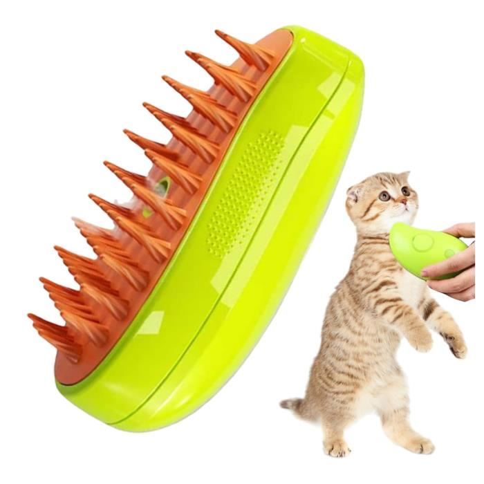 Brosse À Vapeur Pour Chat Brosse À Vapeur Pour Chat 3 En 1 Brosse À Poils De Chat Toilettage Pour Animaux De Compagnie