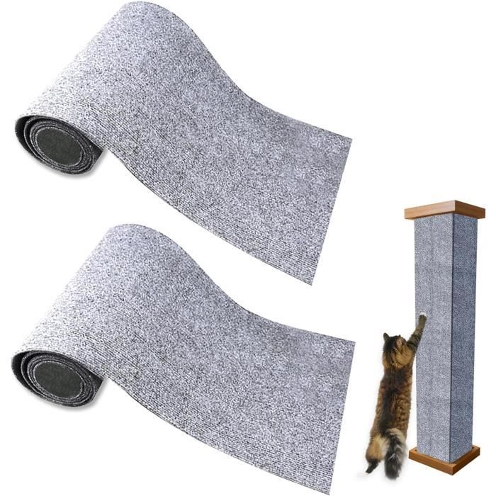 2 Pcs Grattoir Chat Canapé 40×100 cm Tapis Griffoir Chat Tapis Griffoir Chat Collant DIY Climbing Cat Scratcher Griffoir Chat