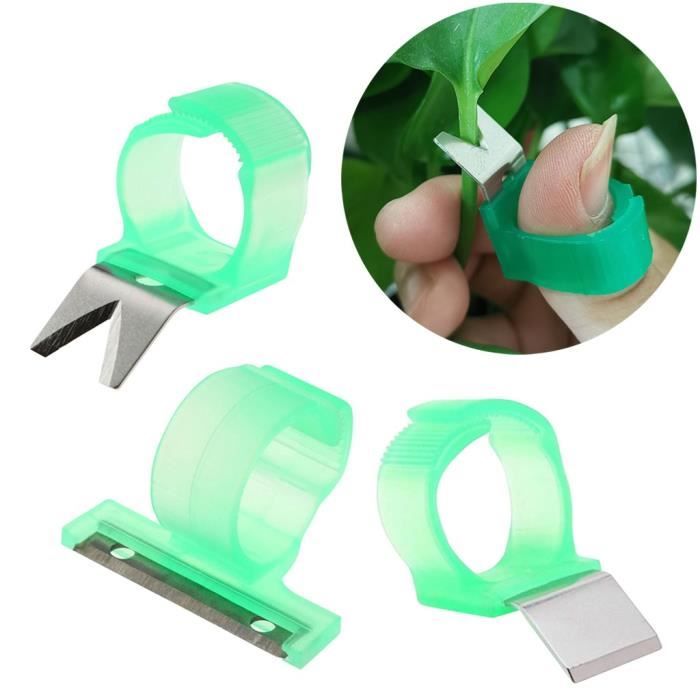 Cueilleur De Fruits Et Légumes - 12 Pièces (2 Cueilleurs + 10 Doigtiers), Silicone Et Métal