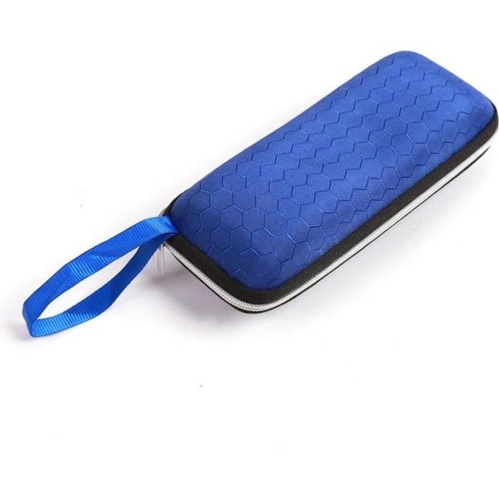 Cadeau Femme Bleu, Vert Étui à Lunettes en Lin Étui à Lunettes Rigide 2 Pièces Étui à Lunettes Métal Portable Pliable Étui à Lunettes de Protection pour le Stockage Lunettes